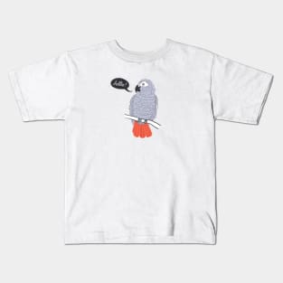 African Grey Kids T-Shirt